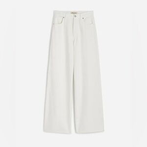 NWT Madewell Superwide-Leg Jeans: Airy Denim Edition Tile White